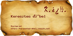 Keresztes Ábel névjegykártya
